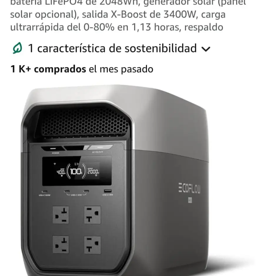 Ecoflow delta 3  MAX pico 4800 w's photo #3
