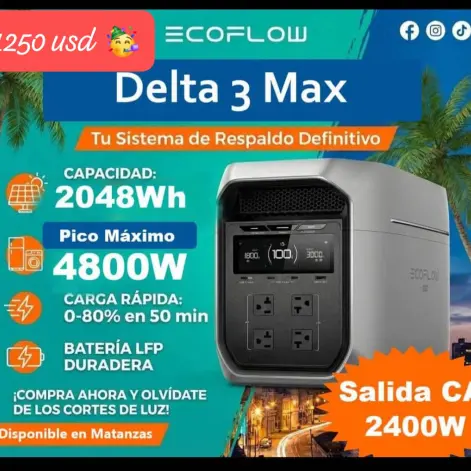 Ecoflow delta 3  MAX pico 4800 w's photo #1