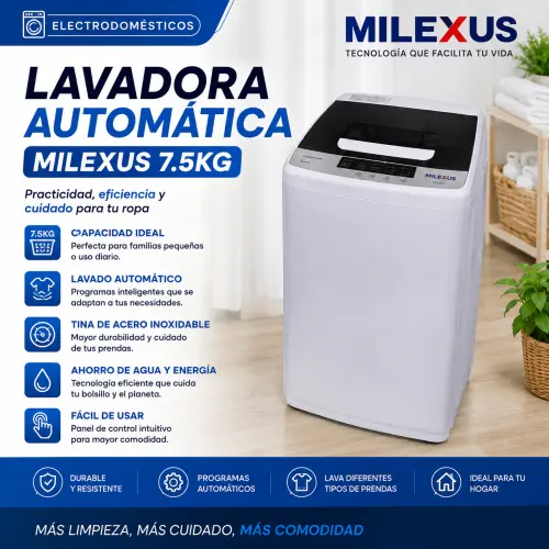 Lavadora automatica milexus 7.5kg's photo #1