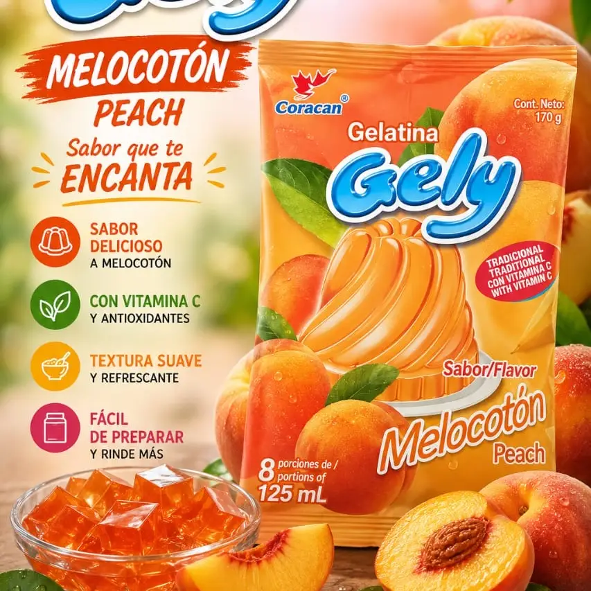 Gelatina de melocotón de 125ml's photo #1