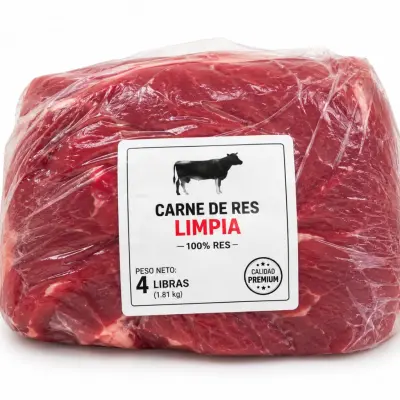 Paquete de carne de res limpia de 4 lbs's photo #1