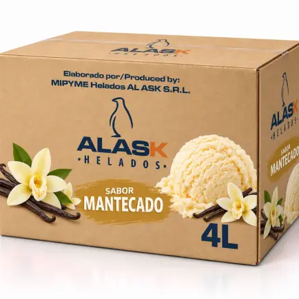 Caja de helado de Mantecado de 4 litros's photo #1