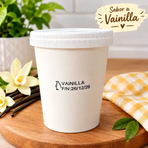 Pote de helado de vainilla de 340ml — imagen 1