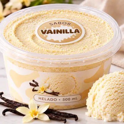Pote de helado de Vainilla de 500ml — imagen 1