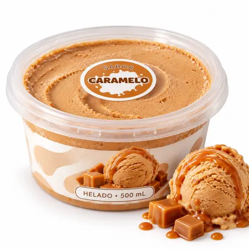 Pote de helado de Caramelo de 500ml — imagen 1