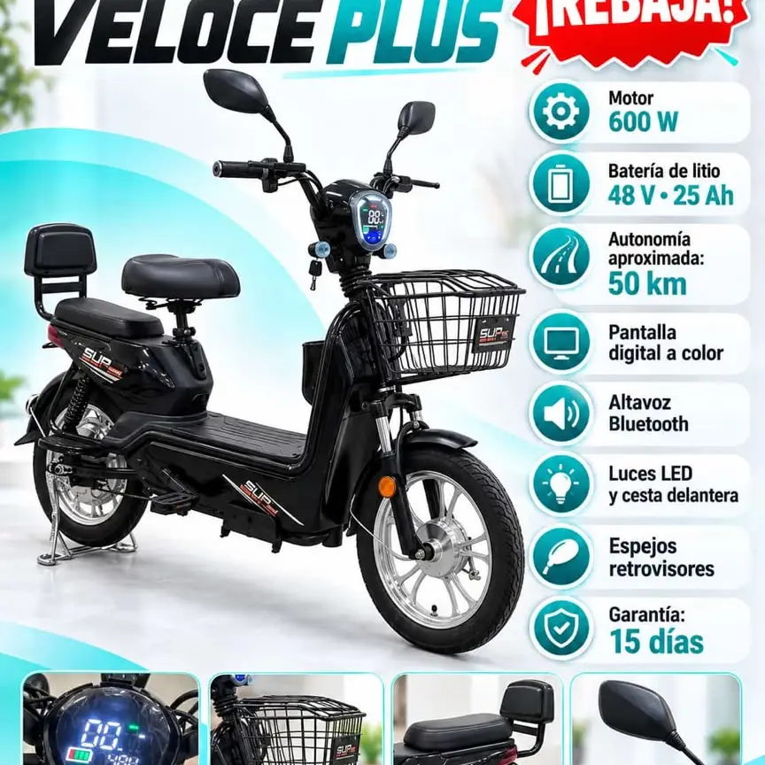 Bicicleta eléctrica Veloce Plus — imagen 1