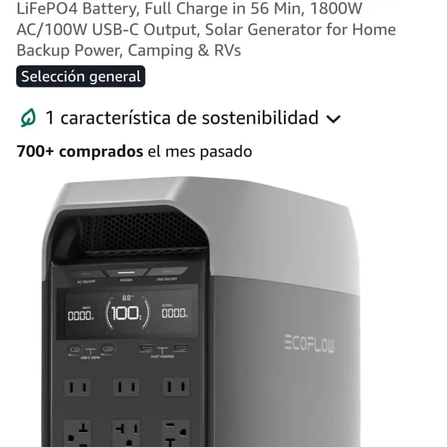 Ecoflow delta 3 de 1024Wh — imagen 2