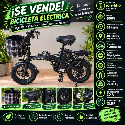 Bicicleta Eléctrica — imagen 1