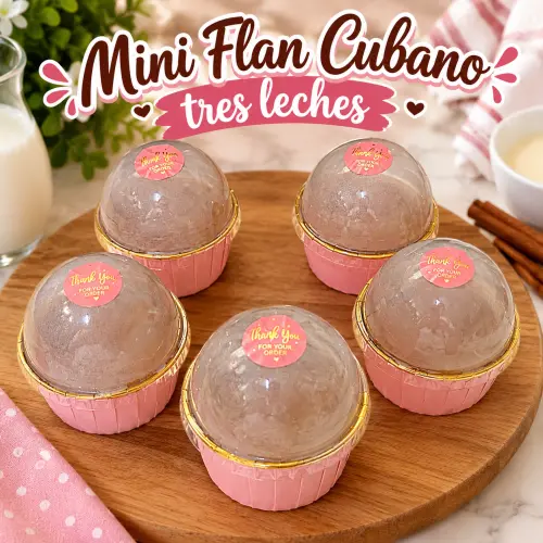 Mini flan cubano 3 leches — imagen 2