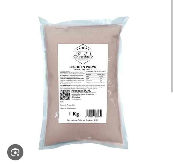 Leche en polvo sabor chocolate 1kg's foto | EnviosCuba |  BizneCubano