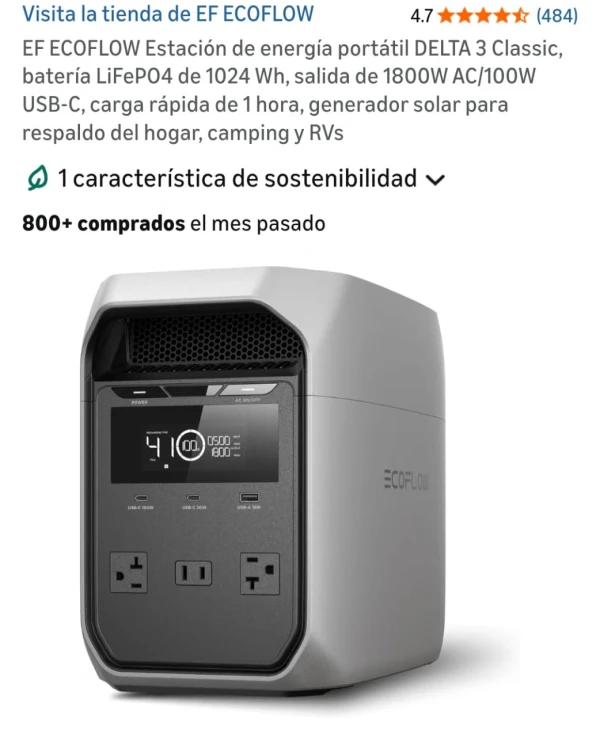 Ecoflow delta 3 classic's foto | EnviosCuba |  BizneCubano