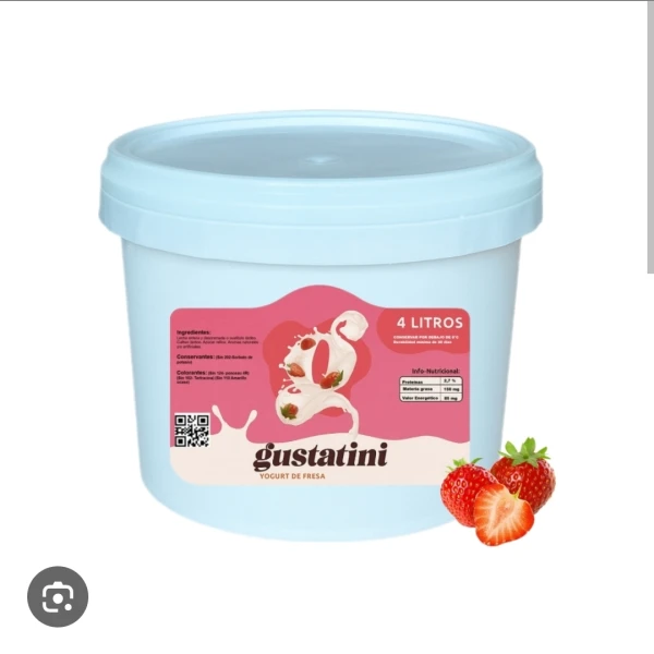 Cubeta yogurt 4L fresa's foto | EnviosCuba |  BizneCubano