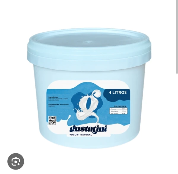 Cubeta de yogurt  4L natural's foto | EnviosCuba |  BizneCubano