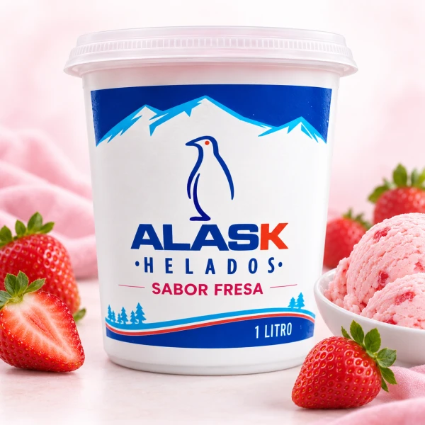 Helado alask de 1L sabor fresa's foto | EnviosCuba |  BizneCubano