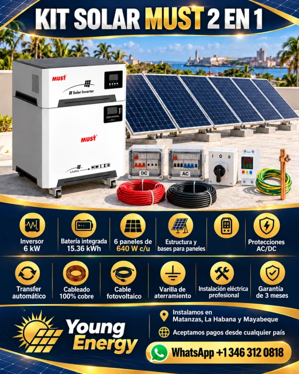 Kit solar 2en 1's foto | EnviosCuba |  BizneCubano