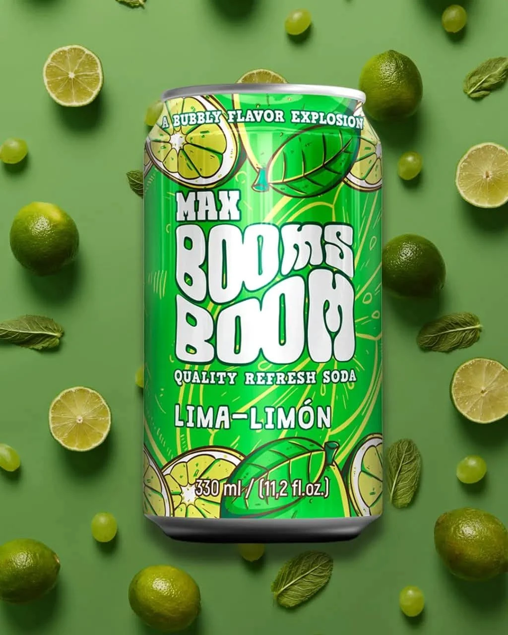 Lata de refresco  boom max saber limón's foto | EnviosCuba |  BizneCubano