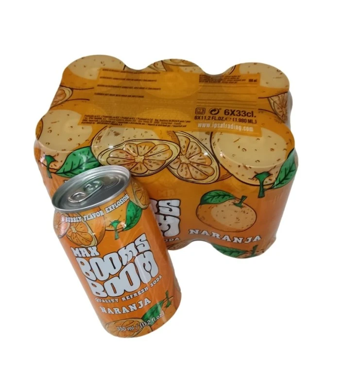 Lata de refresco boom max saber naranja's foto | EnviosCuba |  BizneCubano