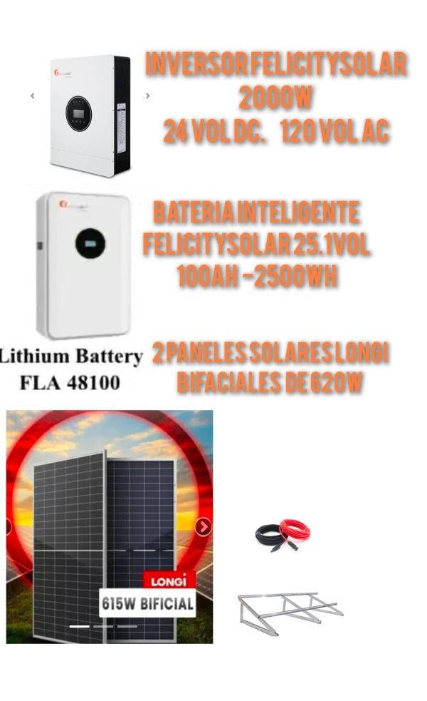 Kit solar's foto | EnviosCuba |  BizneCubano