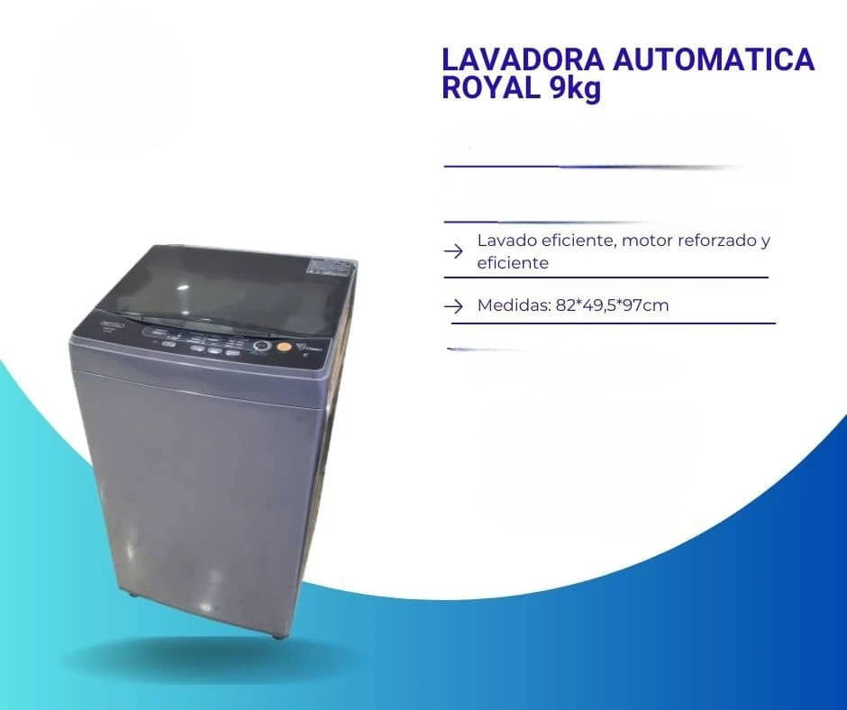Lavadora automatica royal 9kg's foto | EnviosCuba |  BizneCubano