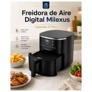 Freidora de aire digital de 3.7 litros miniatura 2