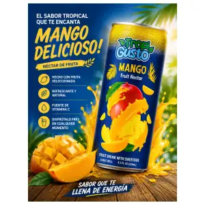 Jugo de lata mango de 250 ml miniatura 1