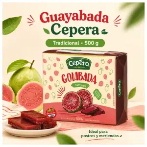 Barra de dulce guayaba de 500g miniatura 1