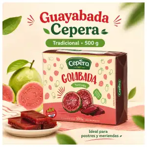 Barra de dulce guayaba de 500g miniatura 2