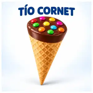Cono relleno de chocolate miniatura 2