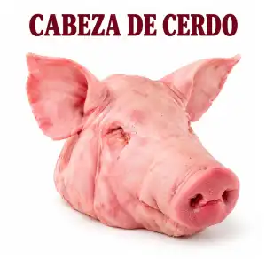 Cabeza de cerdo de 8-9Lb miniatura 2