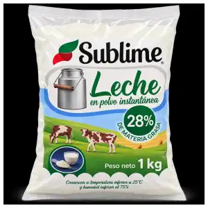 Paquete de leche en polvo instantánea de 1kg miniatura 1