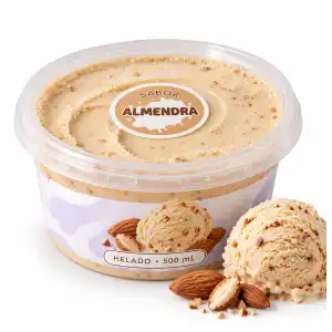 Pote de helado de Almendra de 500ml miniatura 1