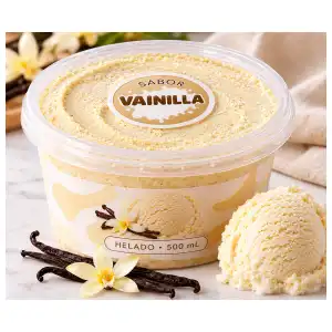 Pote de helado de Vainilla de 500ml miniatura 2