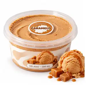 Pote de helado de Caramelo de 500ml miniatura 2