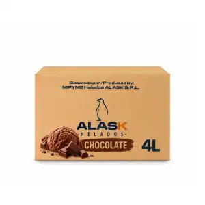 Caja de helado de chocolate de 4 litros miniatura 1