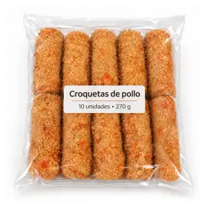 Paquete de croquetas de pollo 10 unidades miniatura 2