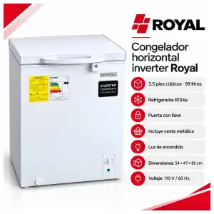 Congelador Horizontal Inverter Royal de 3.5 pie miniatura 2