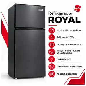 Refrigerador Royal de 8.5 pie miniatura 1