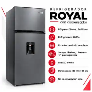 Refrigerador Royal de 8.5 pies miniatura 1