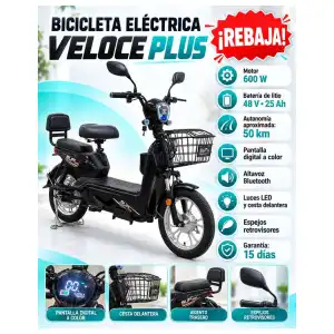 Bicicleta eléctrica Veloce Plus miniatura 1