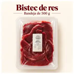 Bandeja de bistec de Res de 500g miniatura 1