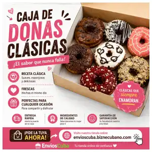 Caja de donas clásicas miniatura 2